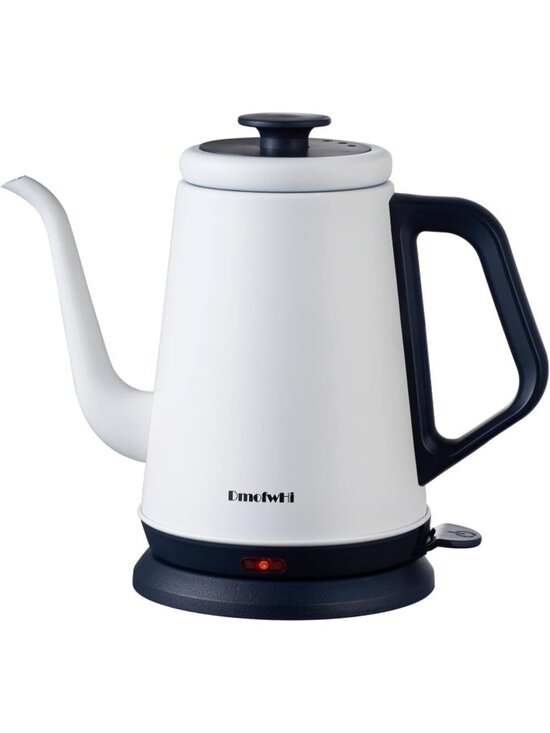 Other - 1.0L White Gooseneck Electric Kitchen Kettles Stainless Steel BPA Free Pour Over
